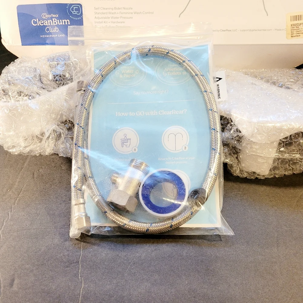 Clear Rear Bidet The Buttler Bidget New Damaged Box